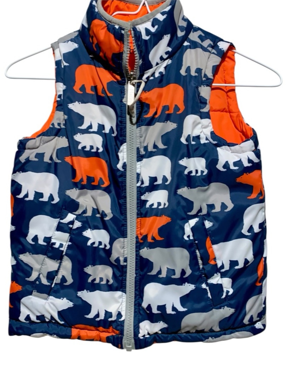 Kids Harley Reversible Polar Bear Puffer Size M